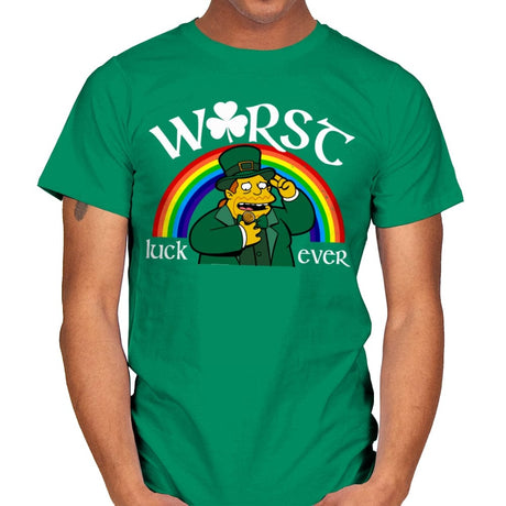 Worst Luck Ever - Mens T-Shirts RIPT Apparel Small / Kelly