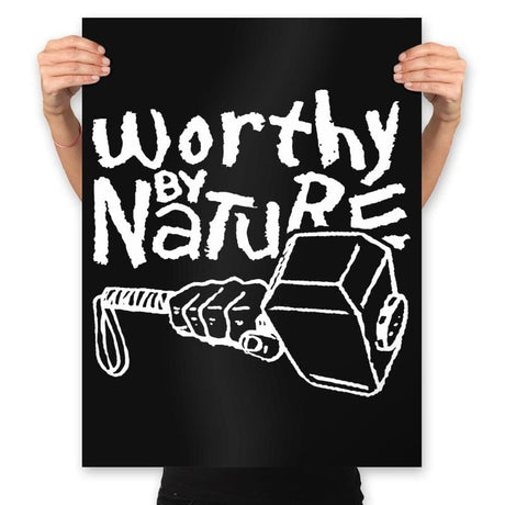 Worthy By Nature - Prints Posters RIPT Apparel 18x24 / Black