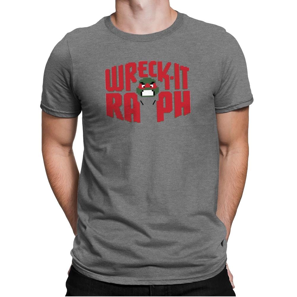 Wreck-It Raph Exclusive - Mens Premium T-Shirts RIPT Apparel Small / Heather Grey