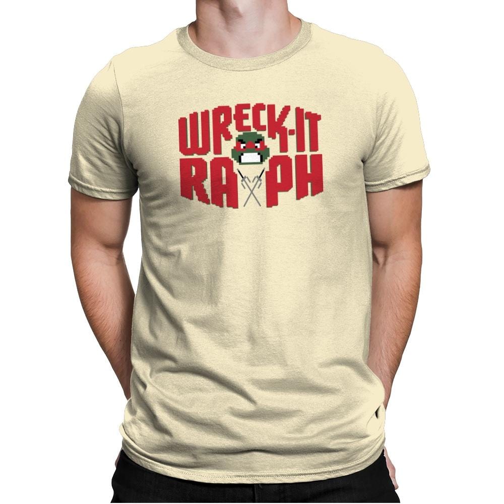 Wreck-It Raph Exclusive - Mens Premium T-Shirts RIPT Apparel Small / Natural