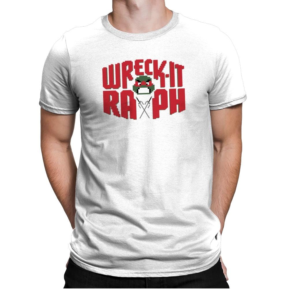 Wreck-It Raph Exclusive - Mens Premium T-Shirts RIPT Apparel Small / White