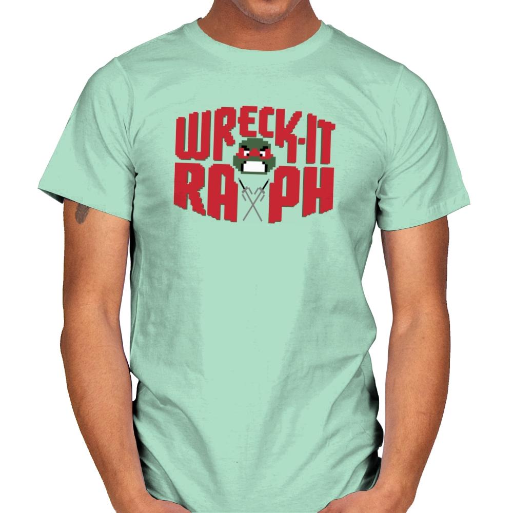 Wreck-It Raph Exclusive - Mens T-Shirts RIPT Apparel Small / Mint Green