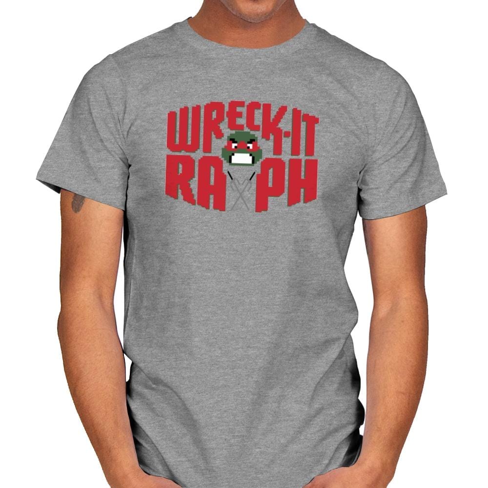 Wreck-It Raph Exclusive - Mens T-Shirts RIPT Apparel Small / Sport Grey