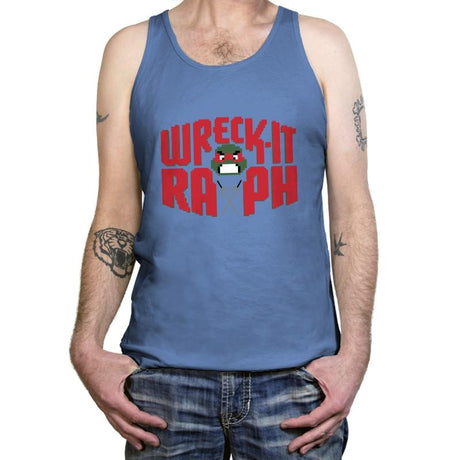 Wreck-It Raph Exclusive - Tanktop Tanktop RIPT Apparel X-Small / Blue Triblend