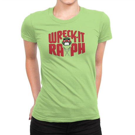 Wreck-It Raph Exclusive - Womens Premium T-Shirts RIPT Apparel Small / Mint