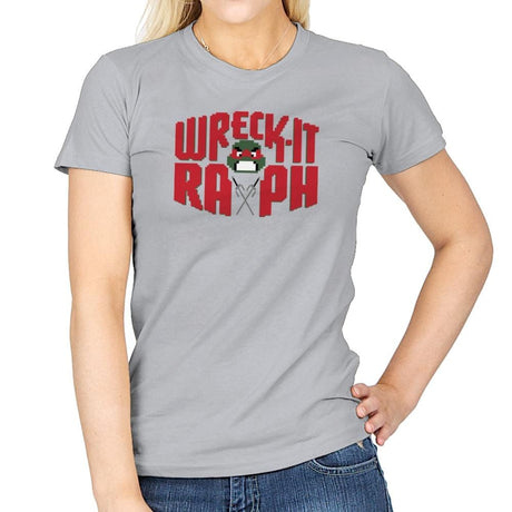 Wreck-It Raph Exclusive - Womens T-Shirts RIPT Apparel 3x-large / Sport Grey