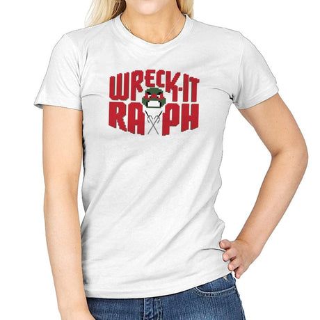 Wreck-It Raph Exclusive - Womens T-Shirts RIPT Apparel Small / White