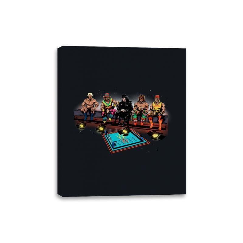Wrestlers Break - Canvas Wraps Canvas Wraps RIPT Apparel 8x10 / Black
