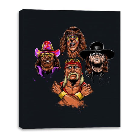 Wrestlers Rhapsody - Canvas Wraps Canvas Wraps RIPT Apparel 16x20 / Black