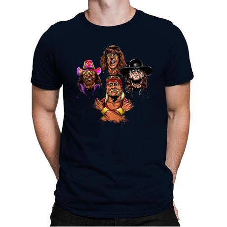 Wrestlers Rhapsody - Mens Premium T-Shirts RIPT Apparel Small / Midnight Navy