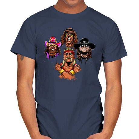 Wrestlers Rhapsody - Mens T-Shirts RIPT Apparel Small / Navy
