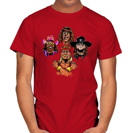 Wrestlers Rhapsody - Mens T-Shirts RIPT Apparel Small / Red