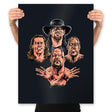 Wrestlers Rhapsody Remix - Prints Posters RIPT Apparel 18x24 / Black