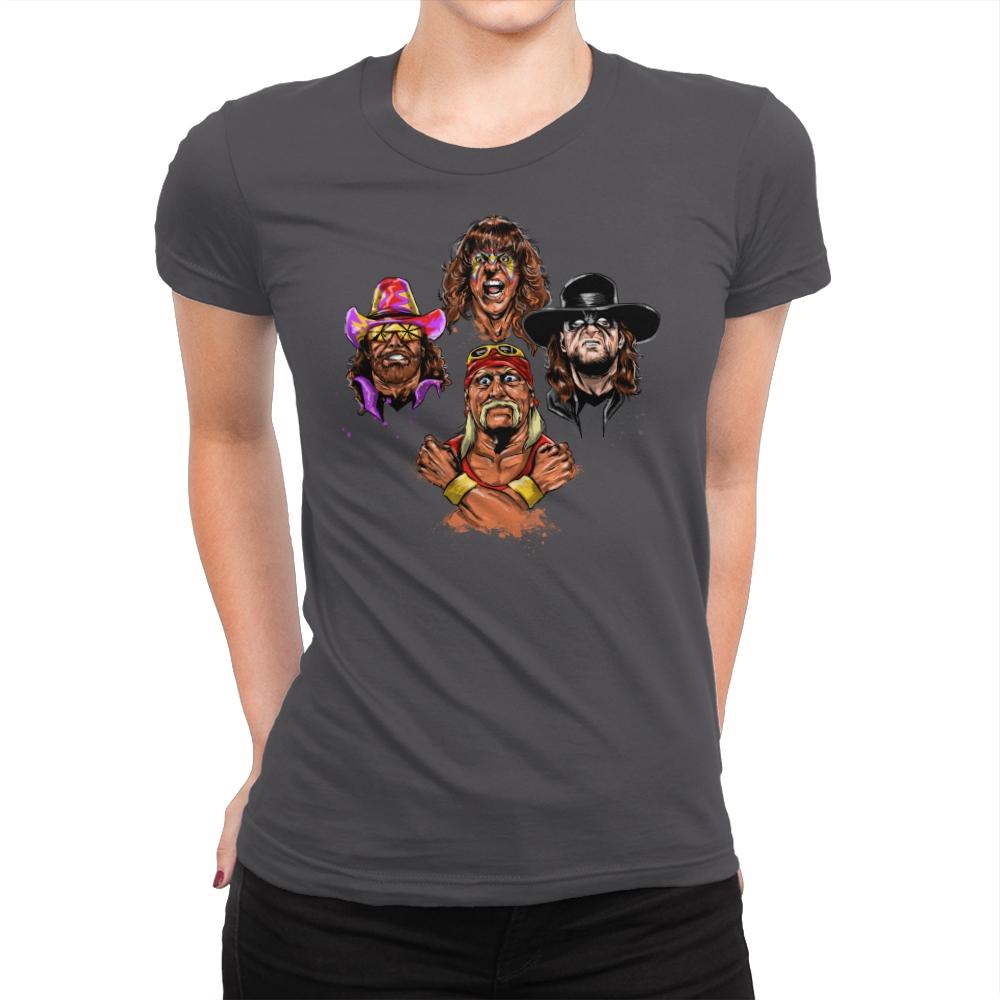 Wrestlers Rhapsody - Womens Premium T-Shirts RIPT Apparel Small / Heavy Metal
