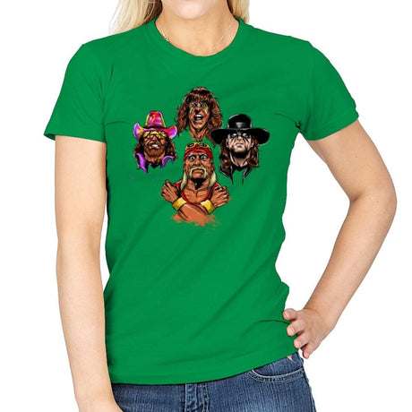 Wrestlers Rhapsody - Womens T-Shirts RIPT Apparel Small / Irish Green