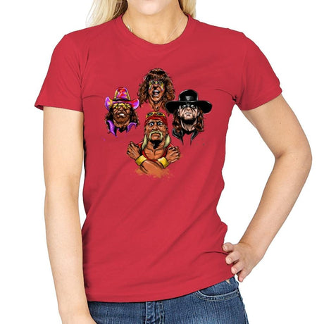 Wrestlers Rhapsody - Womens T-Shirts RIPT Apparel Small / Red