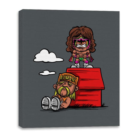 Wrestling Nuts - Canvas Wraps Canvas Wraps RIPT Apparel 16x20 / Charcoal