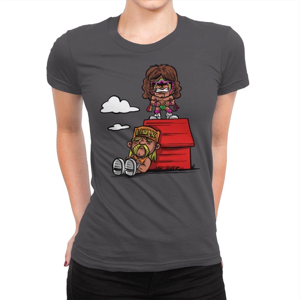 Wrestling Nuts - Womens Premium T-Shirts RIPT Apparel Small / Heavy Metal