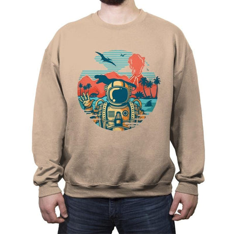 Wrong Vacation - Crew Neck Sweatshirt Crew Neck Sweatshirt RIPT Apparel