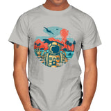 Wrong Vacation - Mens T-Shirts RIPT Apparel Small / Ice Grey