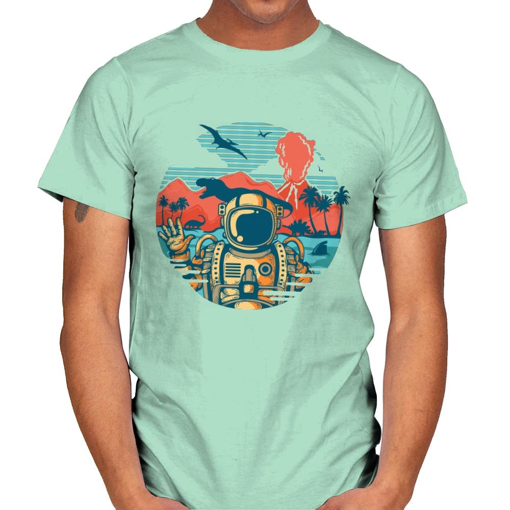 Wrong Vacation - Mens T-Shirts RIPT Apparel Small / Mint Green