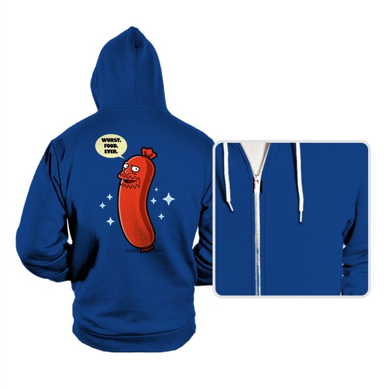 Wurst Food Ever - Hoodies Hoodies RIPT Apparel Small / True Royal