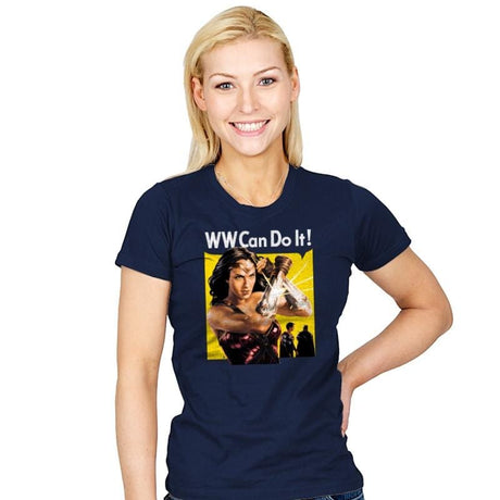 WW Can Do It! - Womens T-Shirts RIPT Apparel Small / Navy