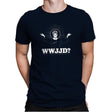 WWJJD? Exclusive - Mens Premium T-Shirts RIPT Apparel Small / Midnight Navy