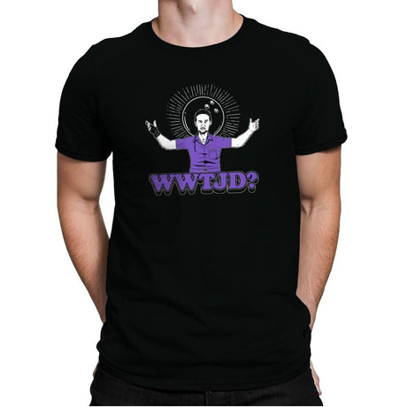 WWTJD? Exclusive - Mens Premium T-Shirts RIPT Apparel Small / Black