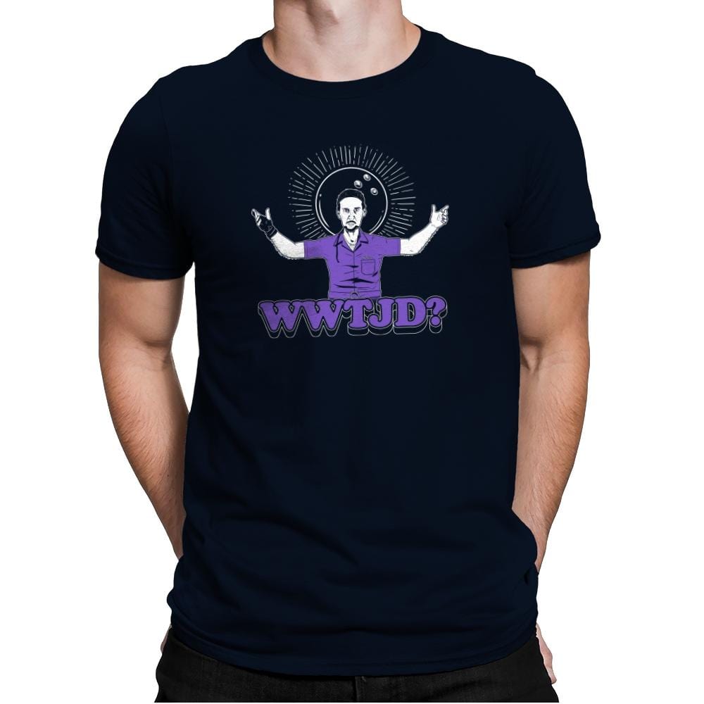 WWTJD? Exclusive - Mens Premium T-Shirts RIPT Apparel Small / Midnight Navy