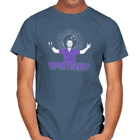 WWTJD? Exclusive - Mens T-Shirts RIPT Apparel Small / Indigo Blue