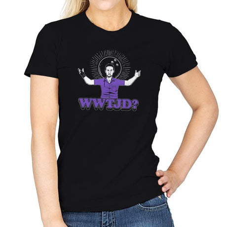 WWTJD? Exclusive - Womens T-Shirts RIPT Apparel Small / Black
