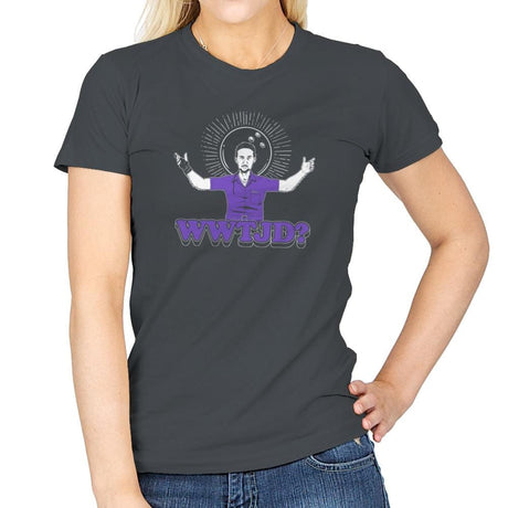 WWTJD? Exclusive - Womens T-Shirts RIPT Apparel Small / Charcoal