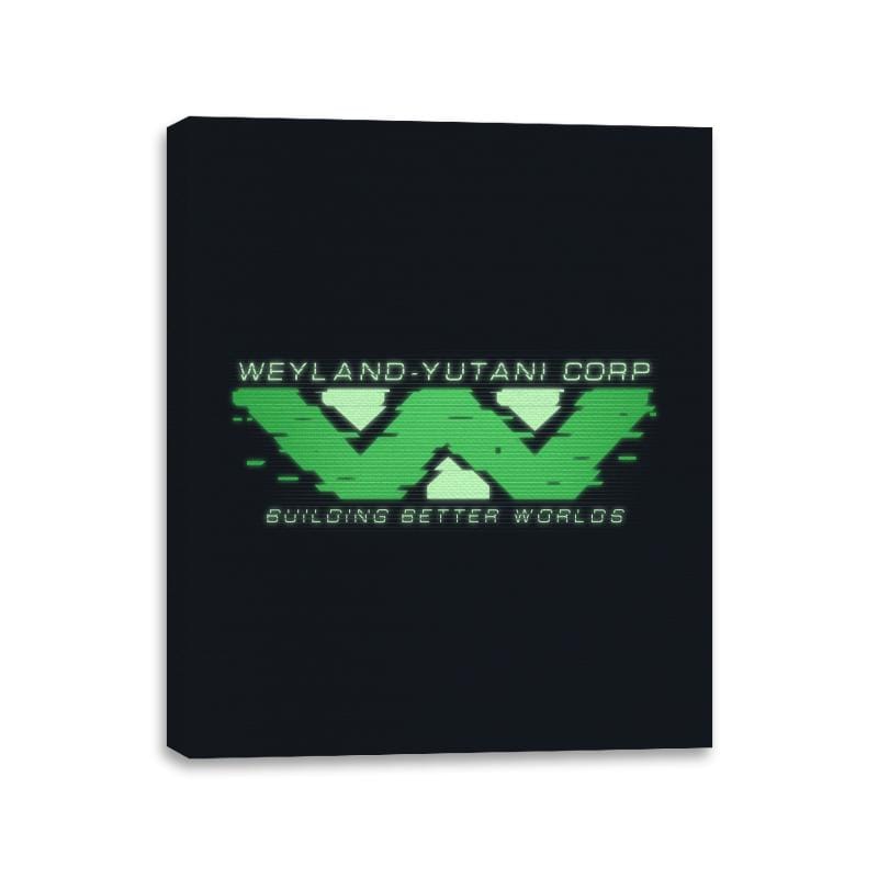 WYC Glitch - Canvas Wraps Canvas Wraps RIPT Apparel 11x14 / Black
