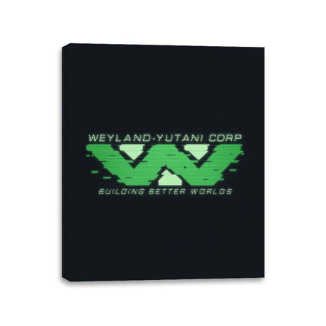 WYC Glitch - Canvas Wraps Canvas Wraps RIPT Apparel 11x14 / Black