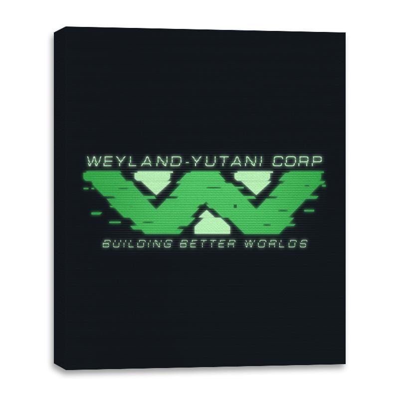 WYC Glitch - Canvas Wraps Canvas Wraps RIPT Apparel 16x20 / Black
