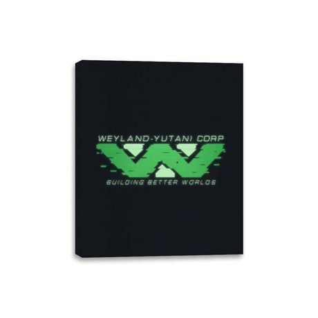 WYC Glitch - Canvas Wraps Canvas Wraps RIPT Apparel 8x10 / Black