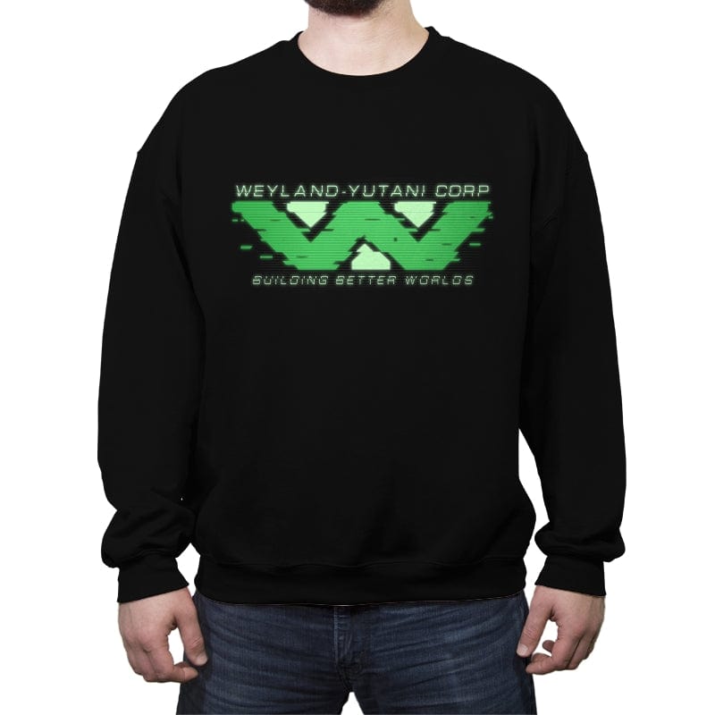 WYC Glitch - Crew Neck Sweatshirt Crew Neck Sweatshirt RIPT Apparel Small / Black