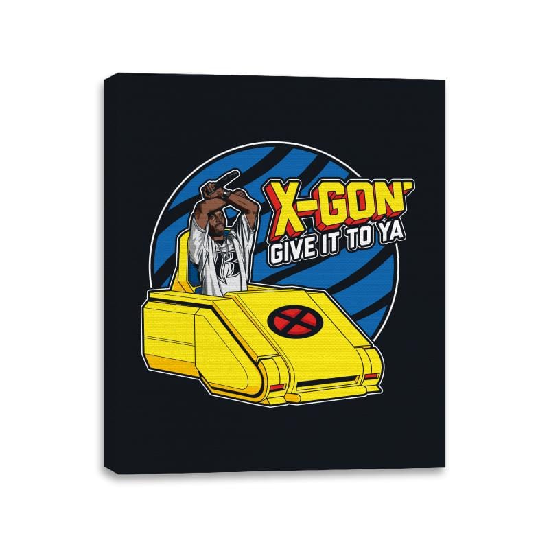 X-Gon Give it to ya! - Anytime - Canvas Wraps Canvas Wraps RIPT Apparel 11x14 / Black