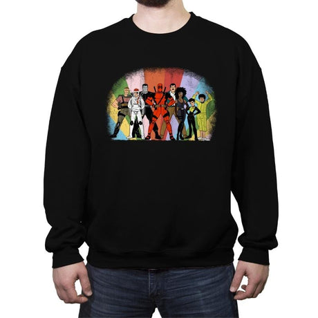 X Super Friends - Crew Neck Sweatshirt Crew Neck Sweatshirt RIPT Apparel Small / Black