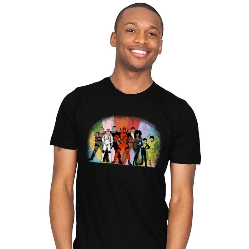 X Super Friends - Mens T-Shirts RIPT Apparel Small / Black