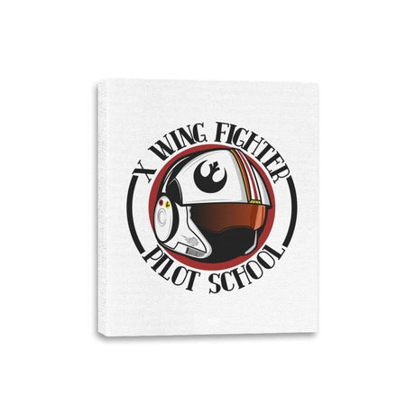 X Wing Pilot School - Canvas Wraps Canvas Wraps RIPT Apparel 8x10 / White