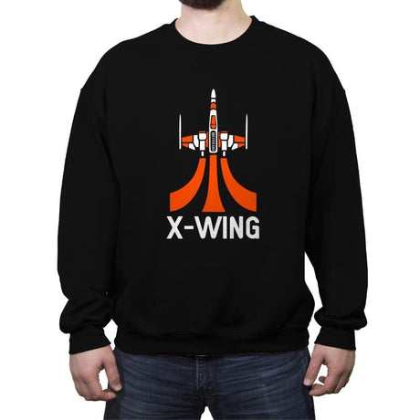X-Wingtari - Crew Neck Sweatshirt Crew Neck Sweatshirt RIPT Apparel Small / Black