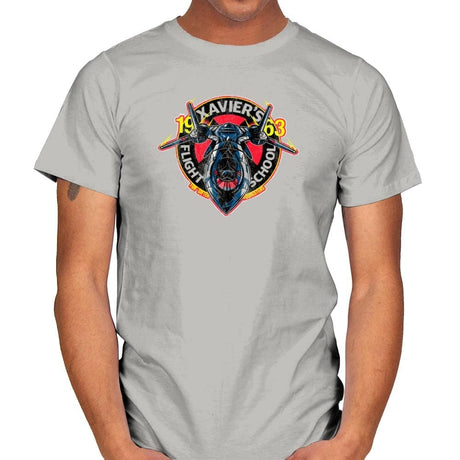 Xavier's Flight School Exclusive - Mens T-Shirts RIPT Apparel Small / Ice Grey
