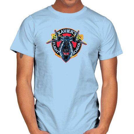 Xavier's Flight School Exclusive - Mens T-Shirts RIPT Apparel Small / Light Blue