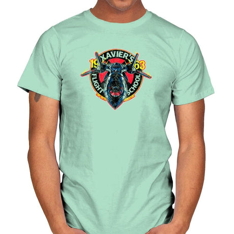 Xavier's Flight School Exclusive - Mens T-Shirts RIPT Apparel Small / Mint Green