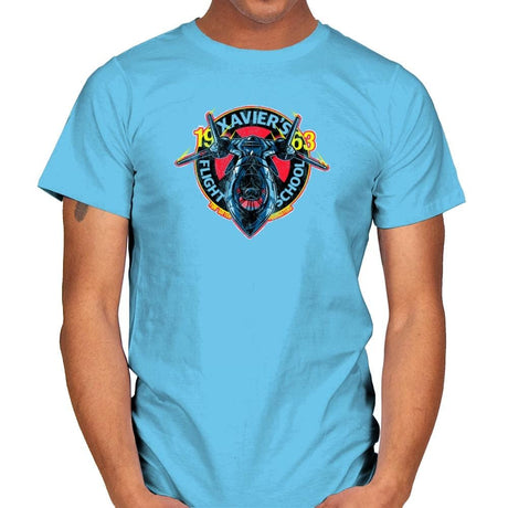 Xavier's Flight School Exclusive - Mens T-Shirts RIPT Apparel Small / Sky