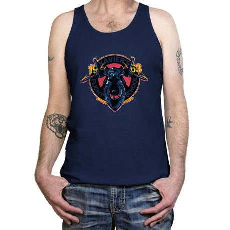 Xavier's Flight School Exclusive - Tanktop Tanktop RIPT Apparel X-Small / Navy