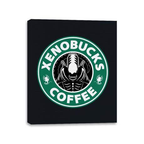 Xenobucks Coffee - Canvas Wraps Canvas Wraps RIPT Apparel 11x14 / Black