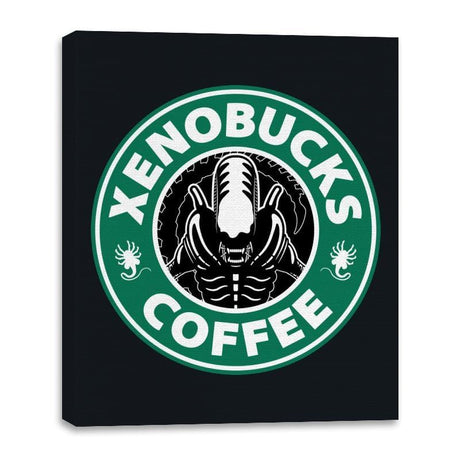 Xenobucks Coffee - Canvas Wraps Canvas Wraps RIPT Apparel 16x20 / Black